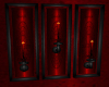 Red Black Wall Candles