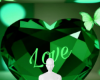 Green love background