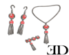 Red Jewelry Set