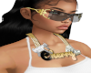 10k Gold Cross Glasses
