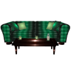 Green Plaid Sofa Set