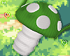 ⁘ green mushroom bag