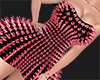 Red Spiked Dress N10