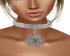 Silver Flower Choker