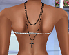 Back Blk Cross Necklace