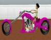 Pink Chopper Motorcycle