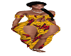 African print dress L