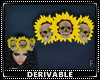 Skull Sunflower Headband