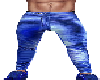blue leather pants