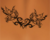 butterfly/heart tattoo