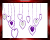Hanging Glittery Hearts