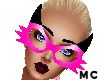 M~Pink Black Kat Glasses