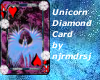 Unicorn Diamond Card