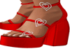 Red Heart Sandals