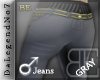 [B.E] BE Gray jeans