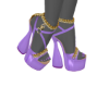 Lilac Latex Heels