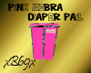 [B69]PinkZebraDiaperPail