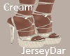 Cream Laced Heels