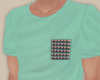 Studded Tee in Turquoise