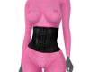 pink jumpsuit w trainer