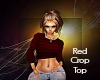 *S* Red Crop Top