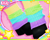 . rainbow platform shoes
