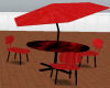 Red Hot Patio Set