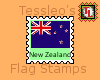 New Zealand flag stamp