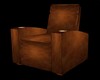 [0S] Brown Leather Chair