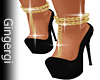 Black heels & gold