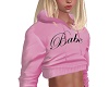 Pink Babe Short Hoodie