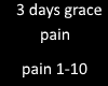 3 days grace pain