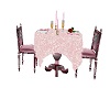 table romantique rose