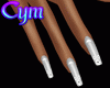 Cym Silver White Nails