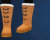 cream cozy boots