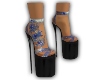 heels blue dark shine