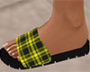 Yellow Sandals Plaid (F)