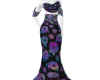Iridescent Floral Gown