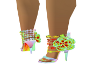 multi colored heels