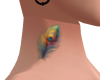 PEACOCK  NECK TATTOO