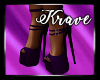 [K] Dark Purple Heels