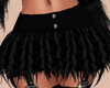 E* Fur Black Skirt