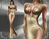T- Gown gold dress