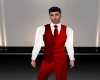 suit vest red white