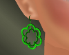 Flower earings (Green)
