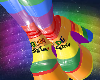 Pride Tribe Latex Boots