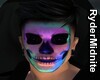 Neon Skull Mask Head M