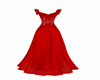 Red Long Lace Gown