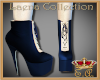 Laena Blue & Cream Boots