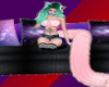 -A- Purple long couch